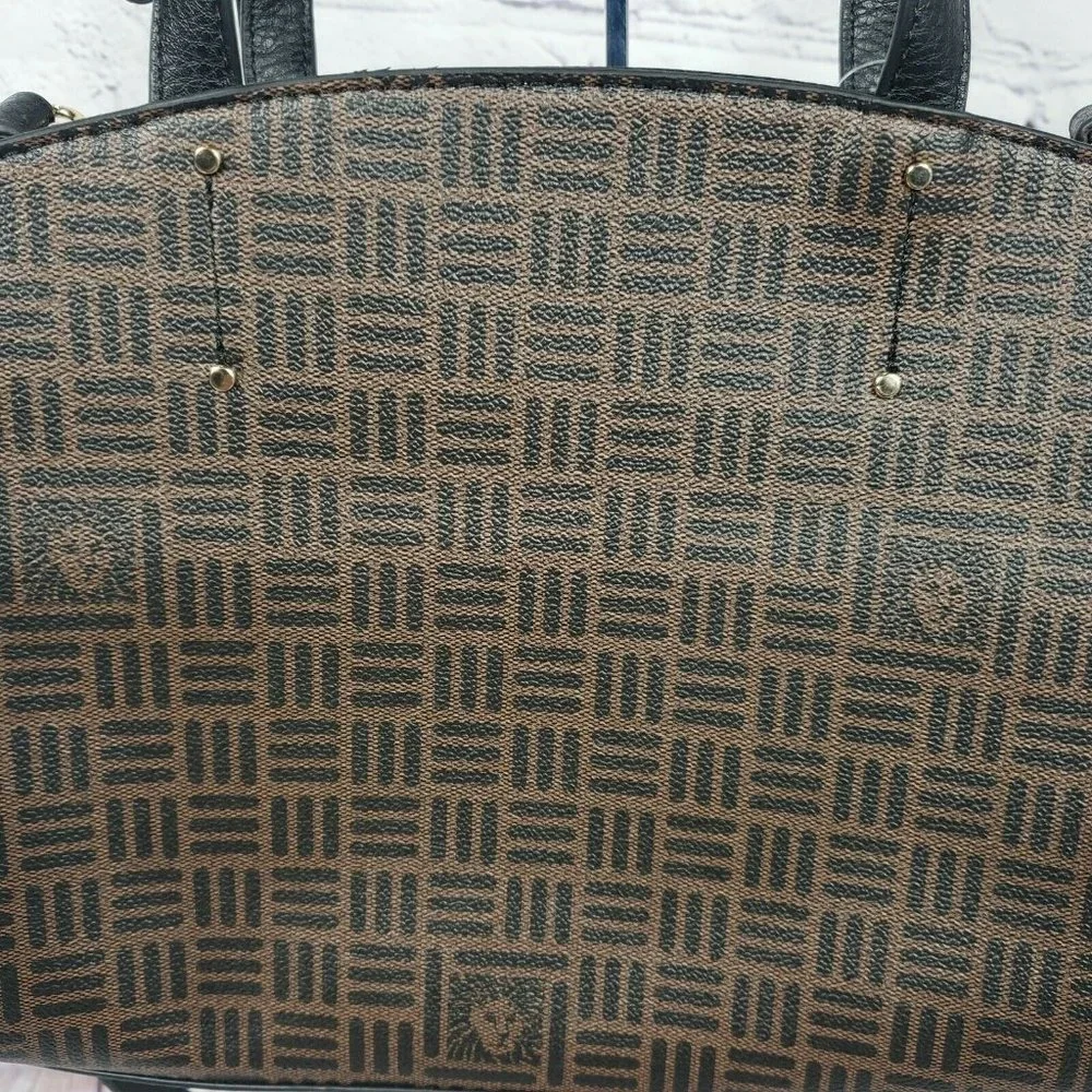 Anne Klein Women's Logo Curved Satchel Crossbody Bag